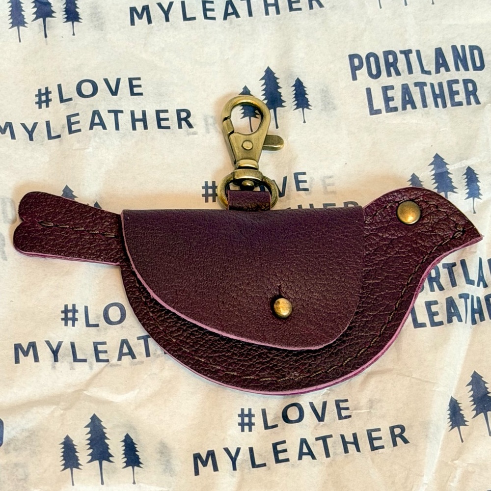 Mocking Bird Pouch Plum Portland Leather Goods NEW